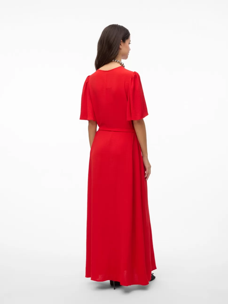 Klänningar^VERO MODA VMALVA Lång Klänning Goji Berry