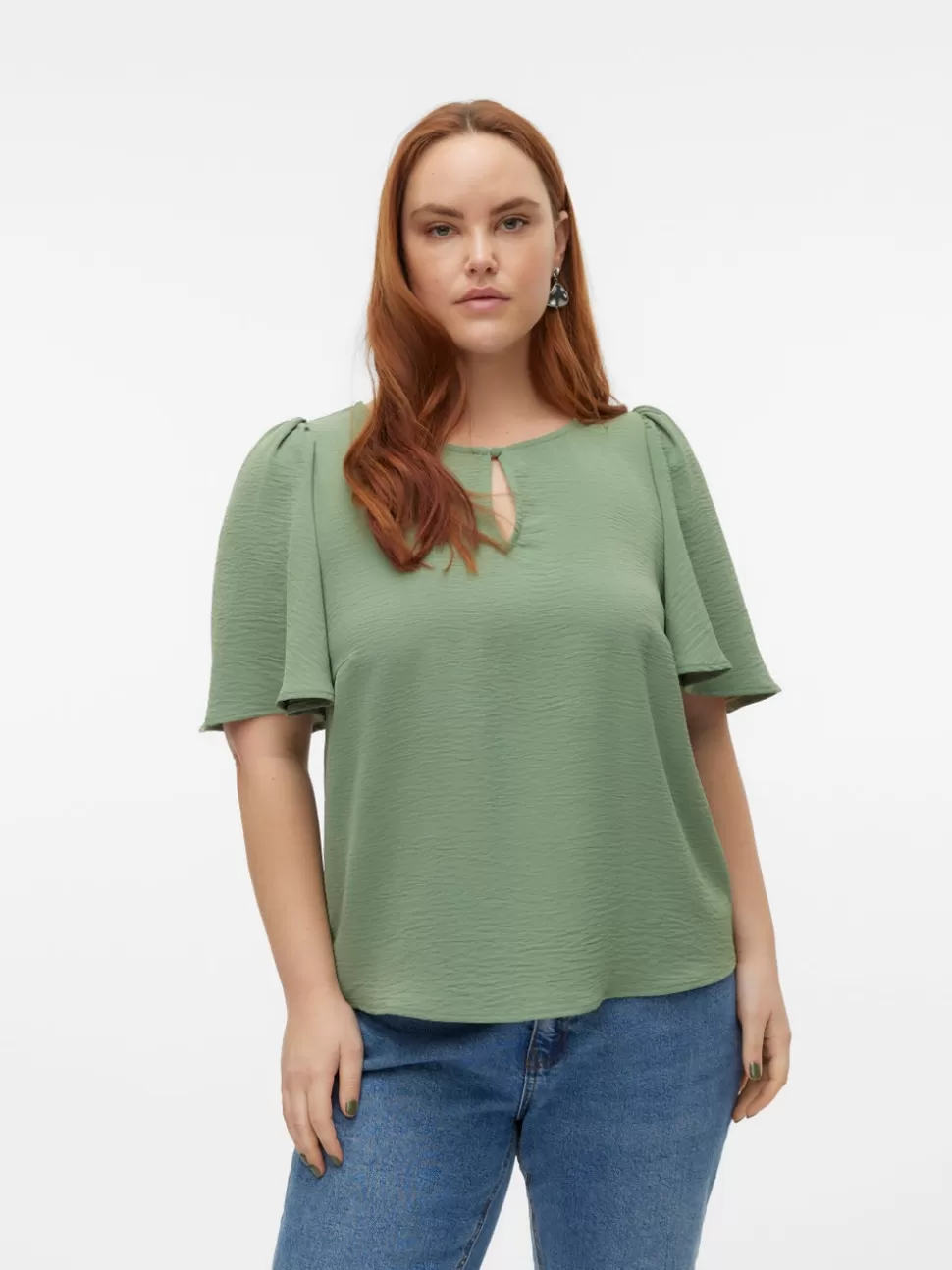 Toppar^VERO MODA VMALVA Topp Hedge Green