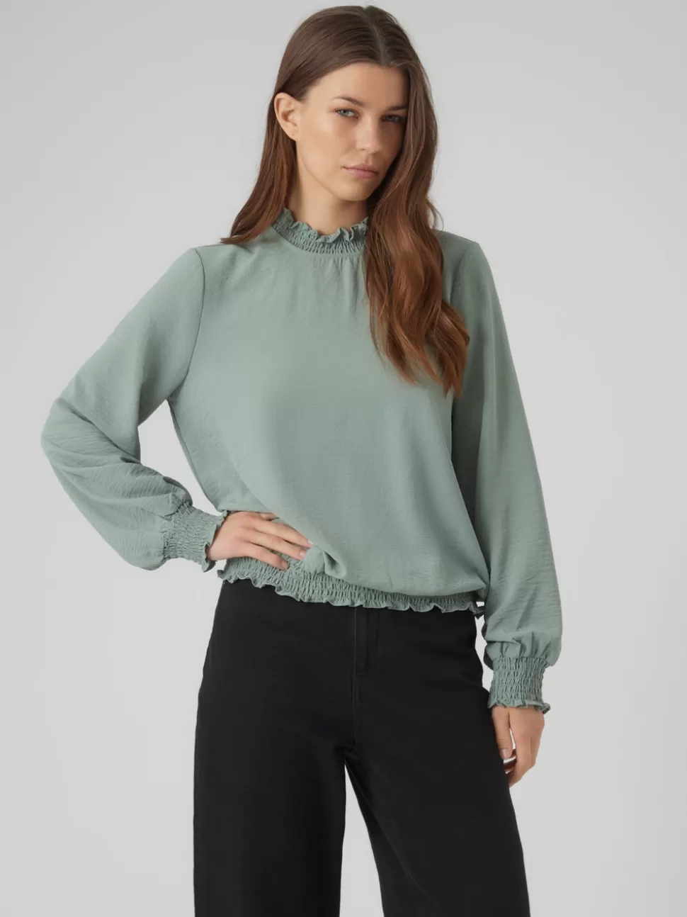 Toppar^VERO MODA VMALVA Topp Chinois Green