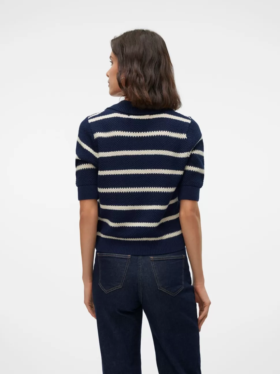 Stickat^VERO MODA VMAMAZING Pullover Navy Blazer