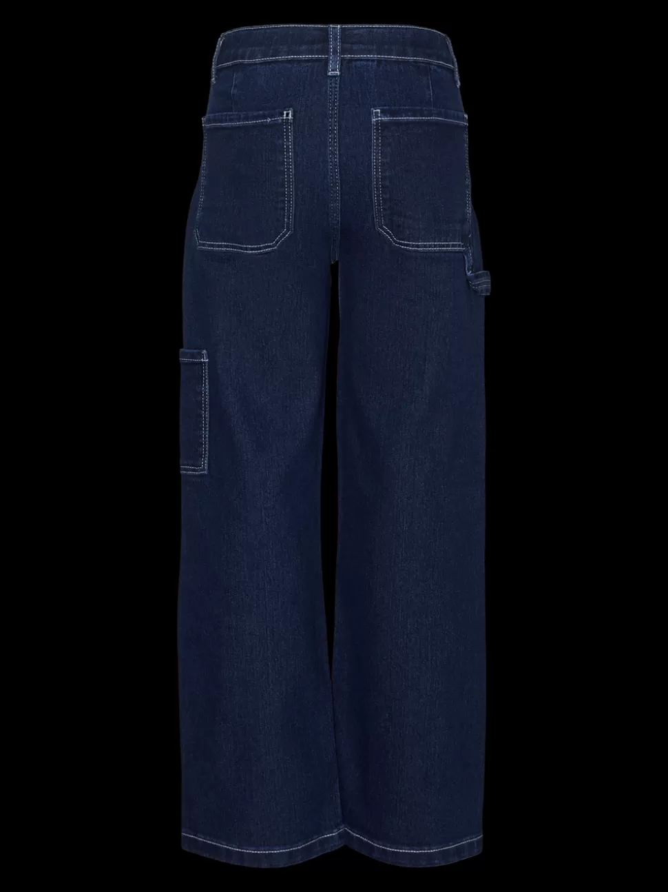 Jeans | Underdelar^VERO MODA VMAMBER Hög Midja Rak Passform Jeans Dark Blue Denim