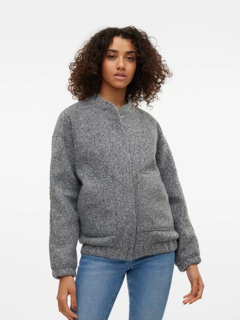 Jackor^VERO MODA VMAMBER Jacka Medium Grey Melange