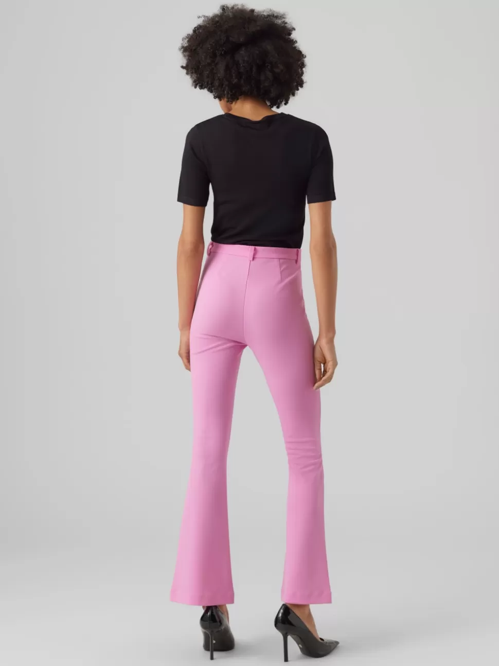 Byxor^VERO MODA VMAMIRA Medelhög Midja Byxor Cyclamen