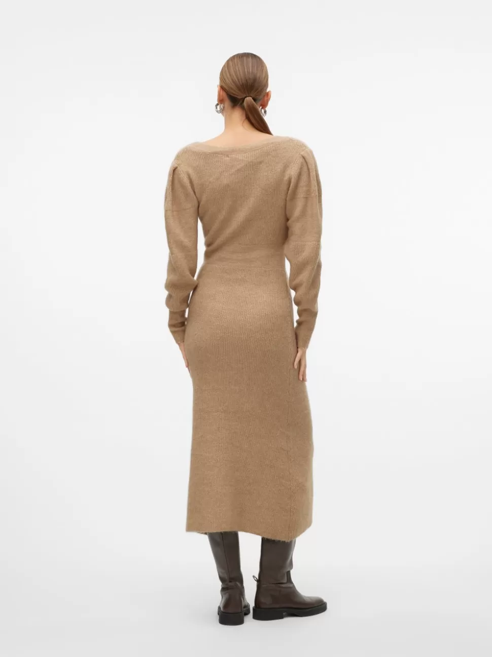 Klänningar^VERO MODA VMANGALINA Lång Klänning Silver Mink
