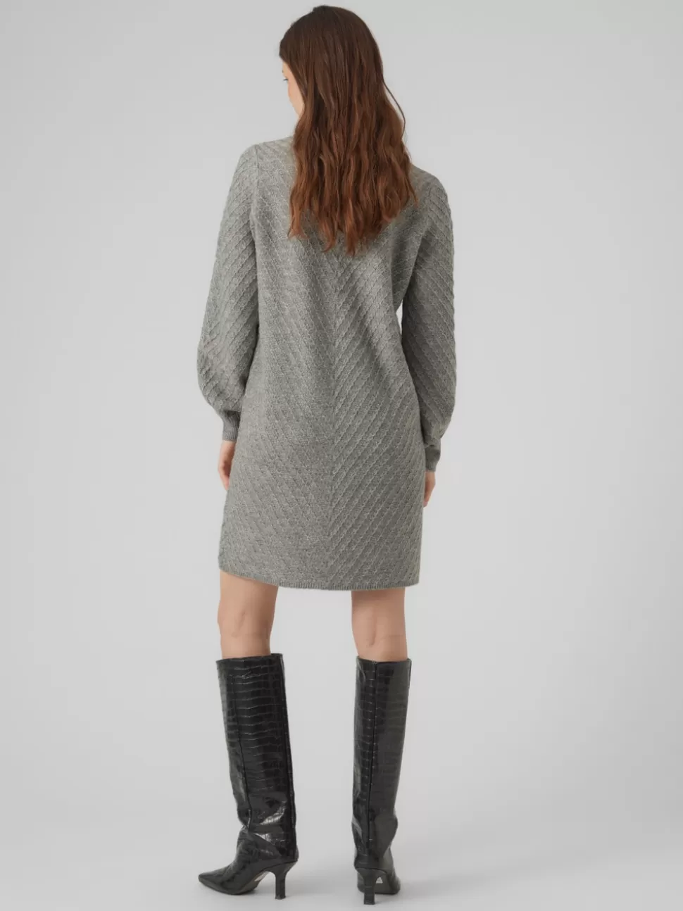 Klänningar | Basics^VERO MODA VMANJASTINNA Midiklänning Medium Grey Melange