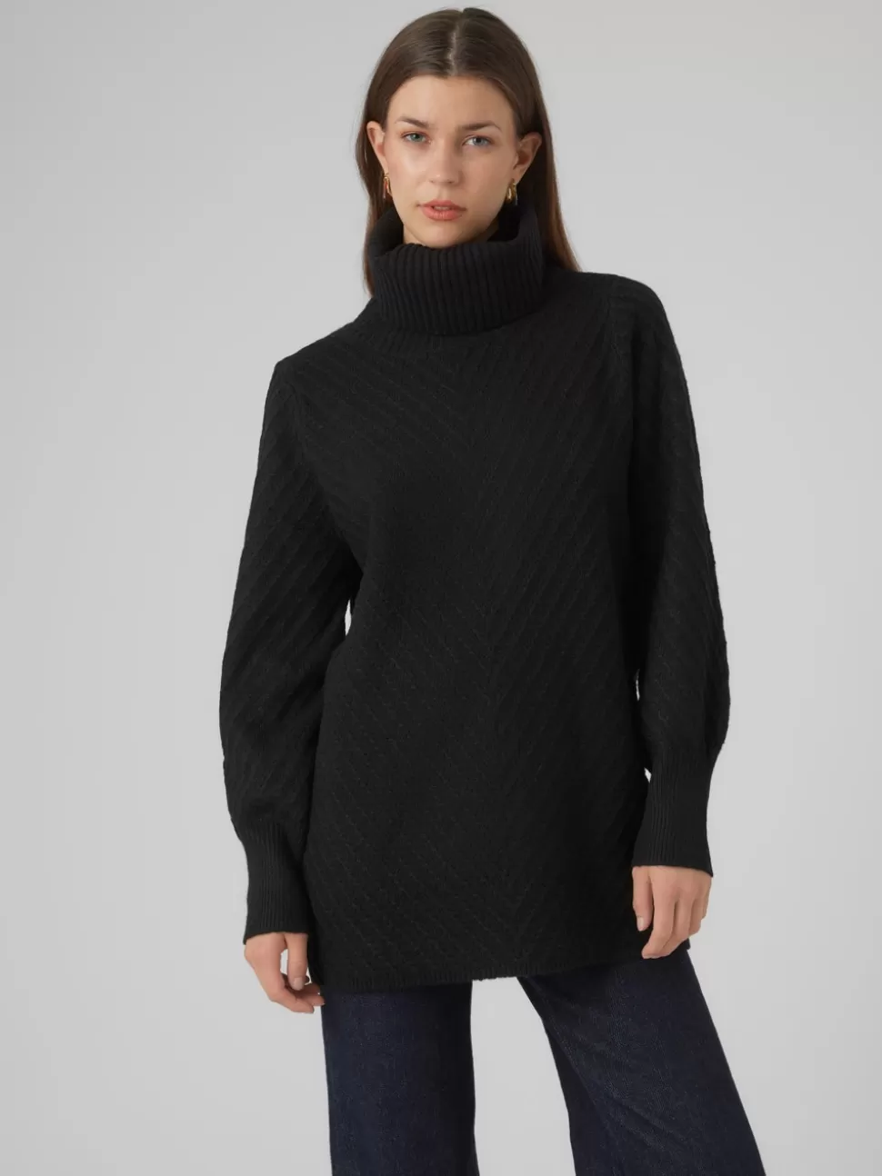 Stickat | Basics^VERO MODA VMANJASTINNA Pullover Black