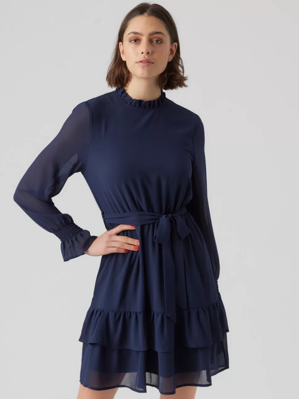 Klänningar^VERO MODA VMANNI Kort Klänning Navy Blazer