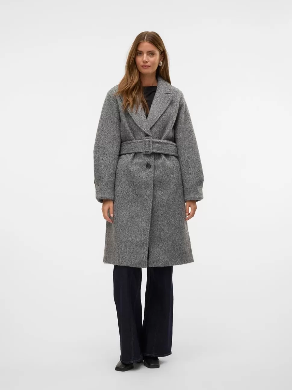 Jackor^VERO MODA VMANNYROSA Rock Medium Grey Melange