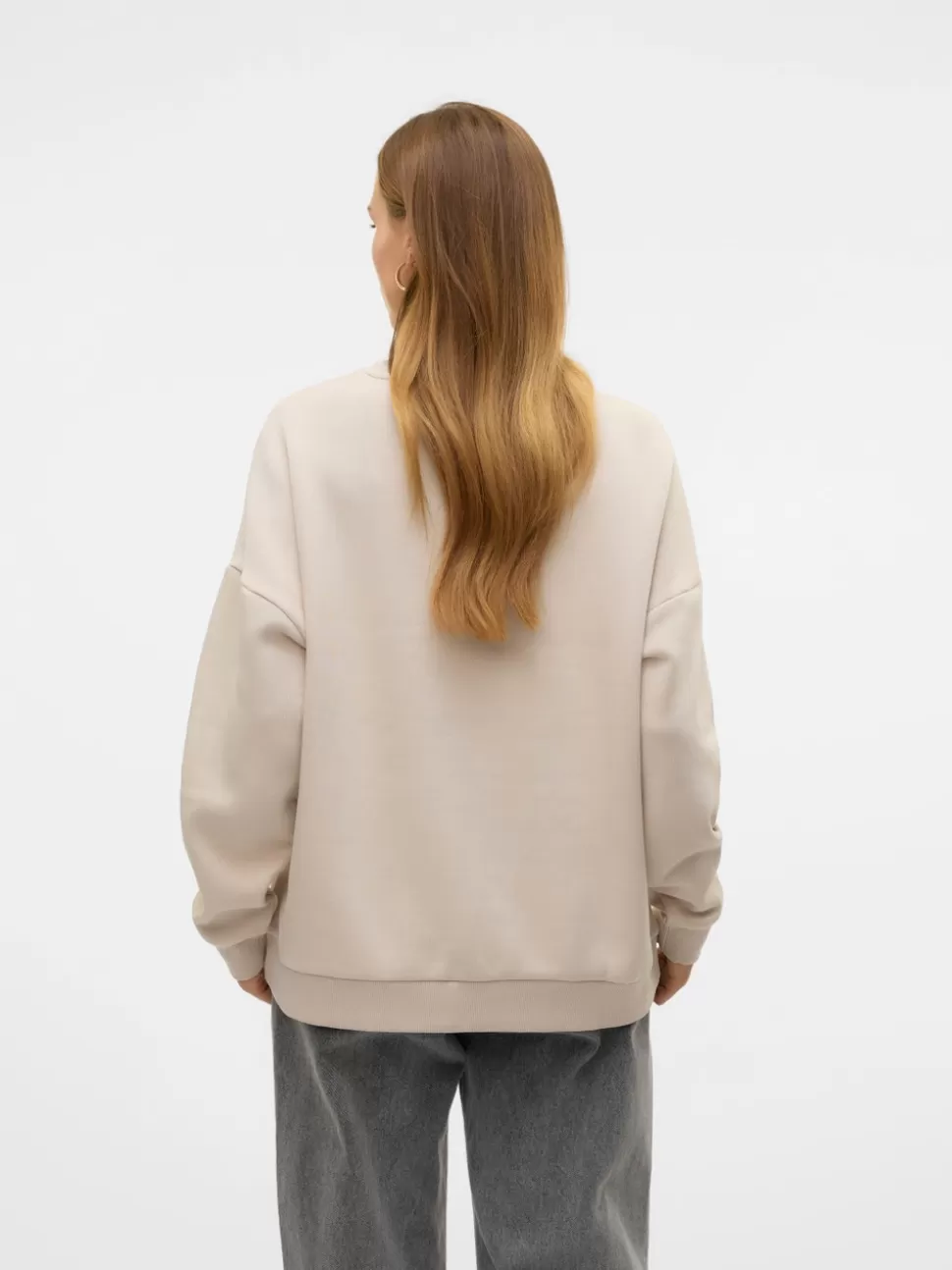 Sweatshirts | Hemmakläder^VERO MODA VMANTRY Sweatshirt Pumice Stone