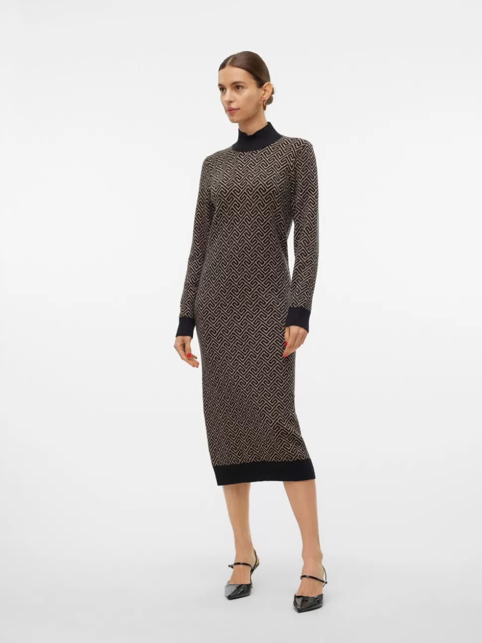 Klänningar^VERO MODA VMARIA Lång Klänning Black