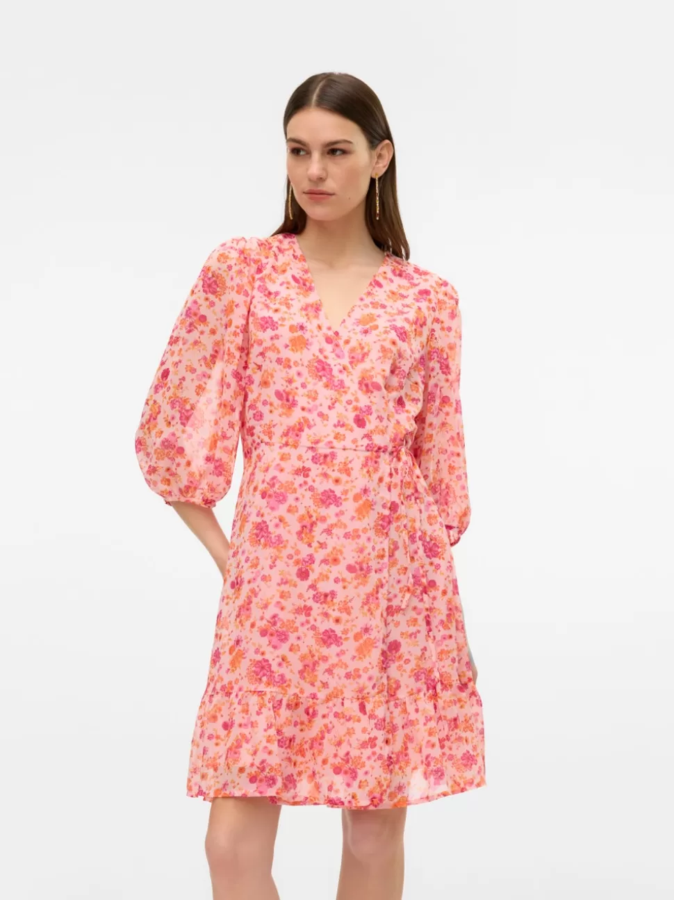Klänningar^VERO MODA VMAUDORA Kort Klänning Barely Pink