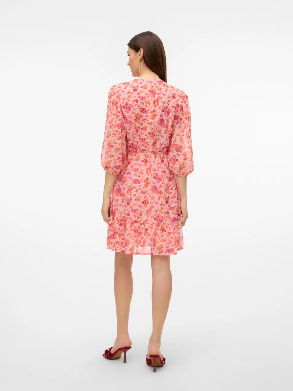 Klänningar^VERO MODA VMAUDORA Kort Klänning Barely Pink