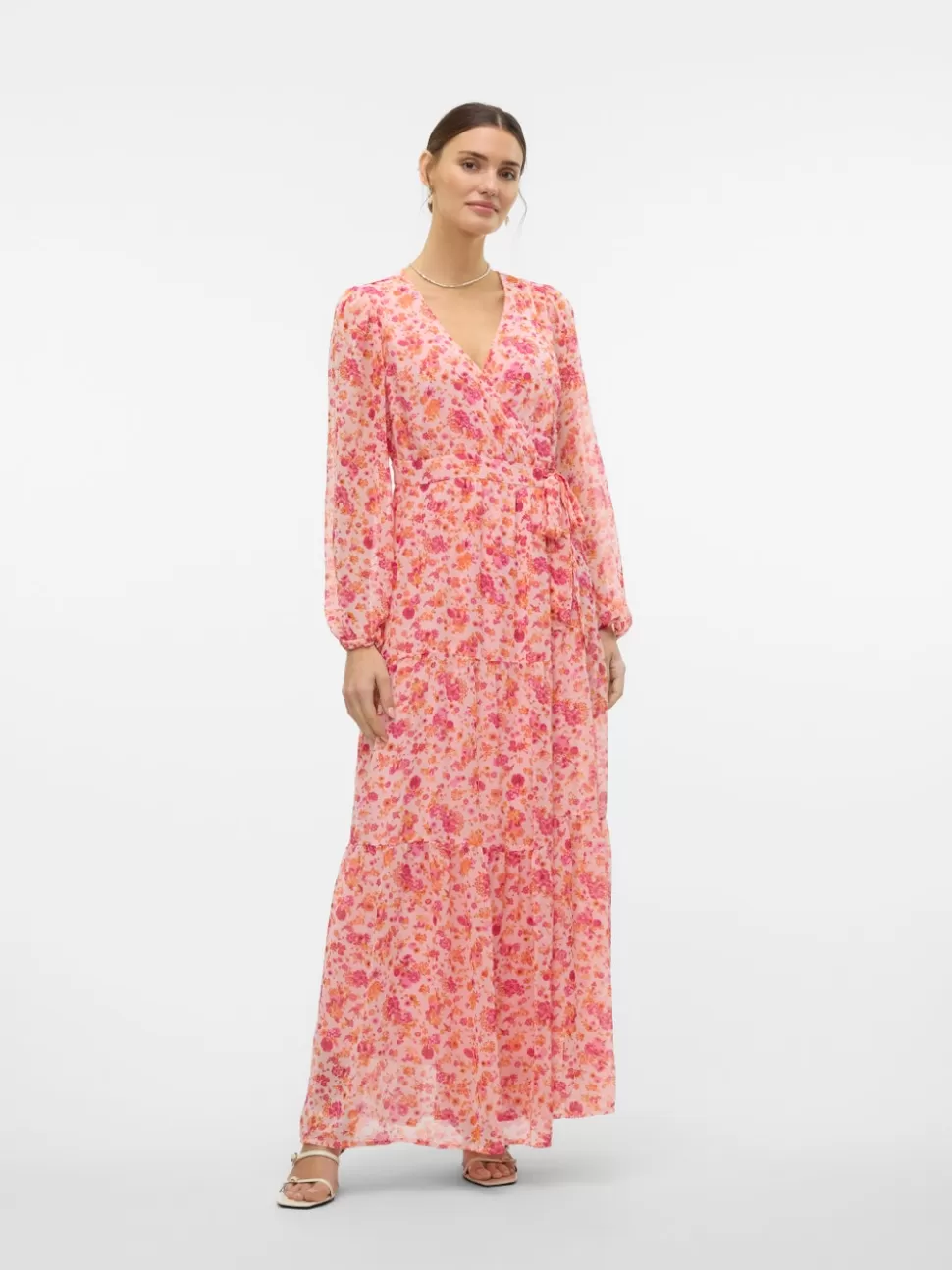 Klänningar^VERO MODA VMAUDORA Lång Klänning Barely Pink