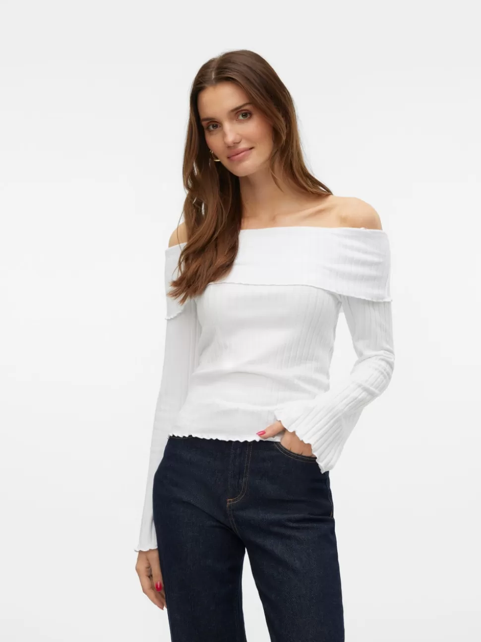 Toppar^VERO MODA VMAURA Topp Bright White