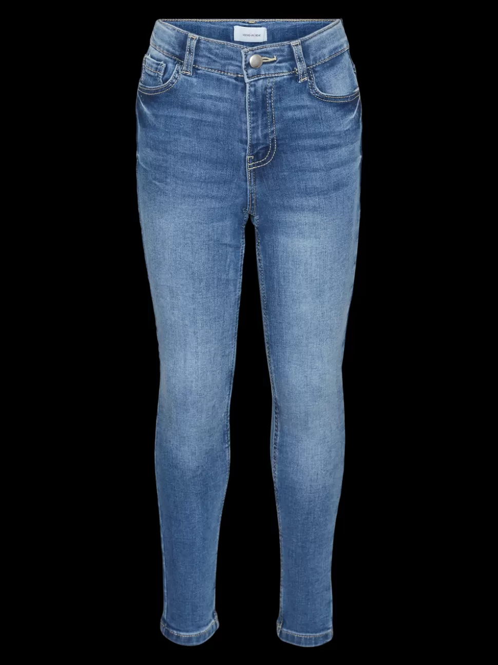 Jeans | Underdelar^VERO MODA VMAVA Medelhög Midja Slim Fit Jeans Medium Blue Denim
