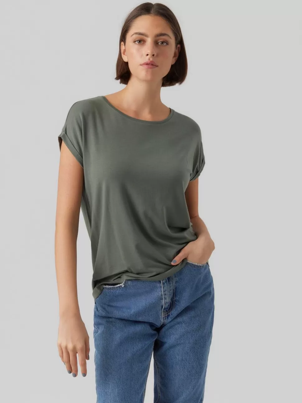 Jeans | Festkläder^VERO MODA VMAVA T-shirt Laurel Wreath