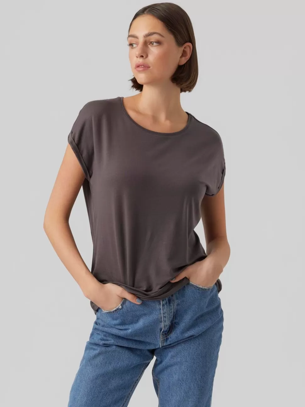 Toppar | Basics^VERO MODA VMAVA T-shirt Asphalt