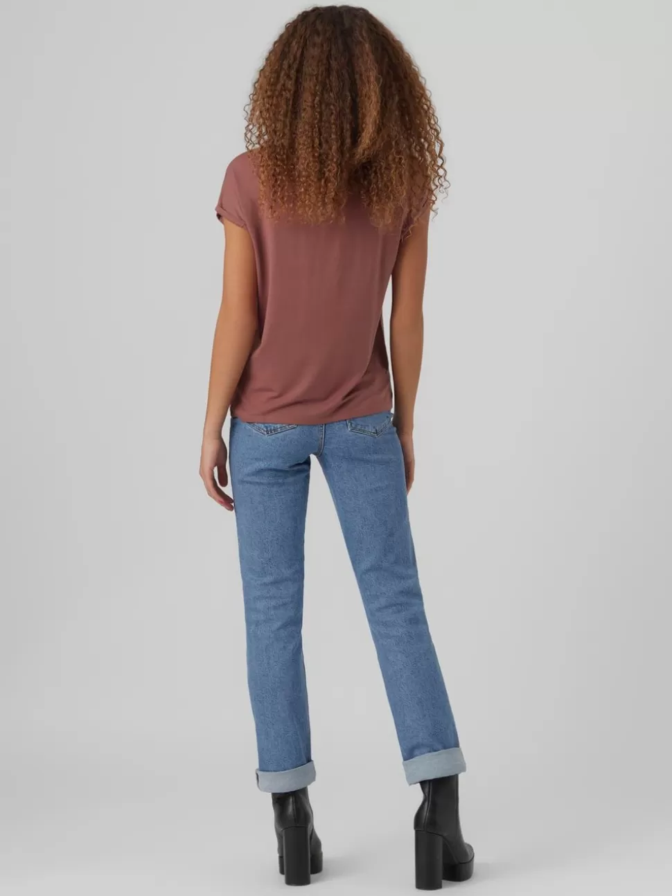 Toppar | Basics^VERO MODA VMAVA T-shirt Rose Brown