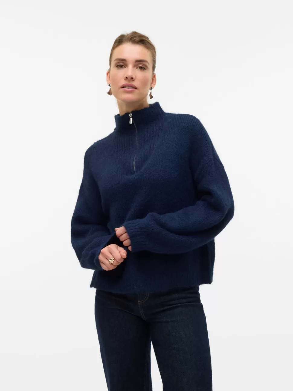 Stickat^VERO MODA VMAWSOME Pullover Navy Blazer