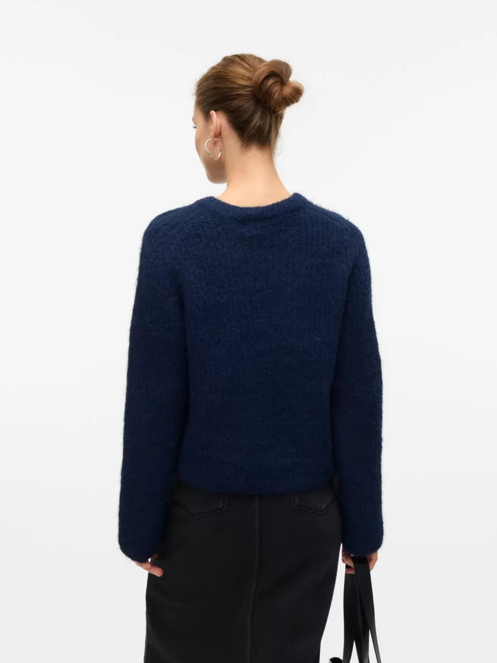 Stickat^VERO MODA VMAWSOME Stickad Kofta Navy Blazer