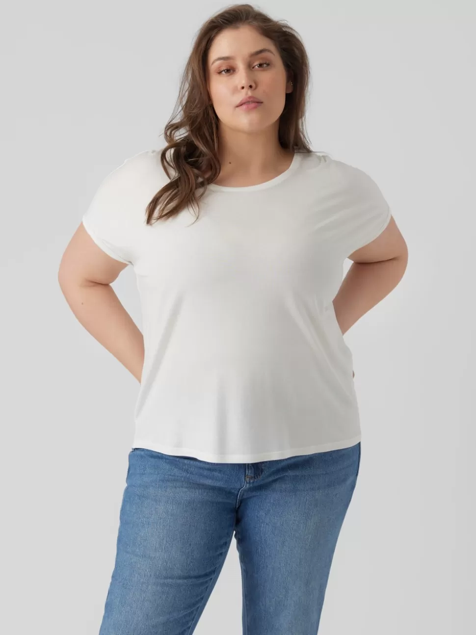 Toppar^VERO MODA VMAYA T-shirt Snow White