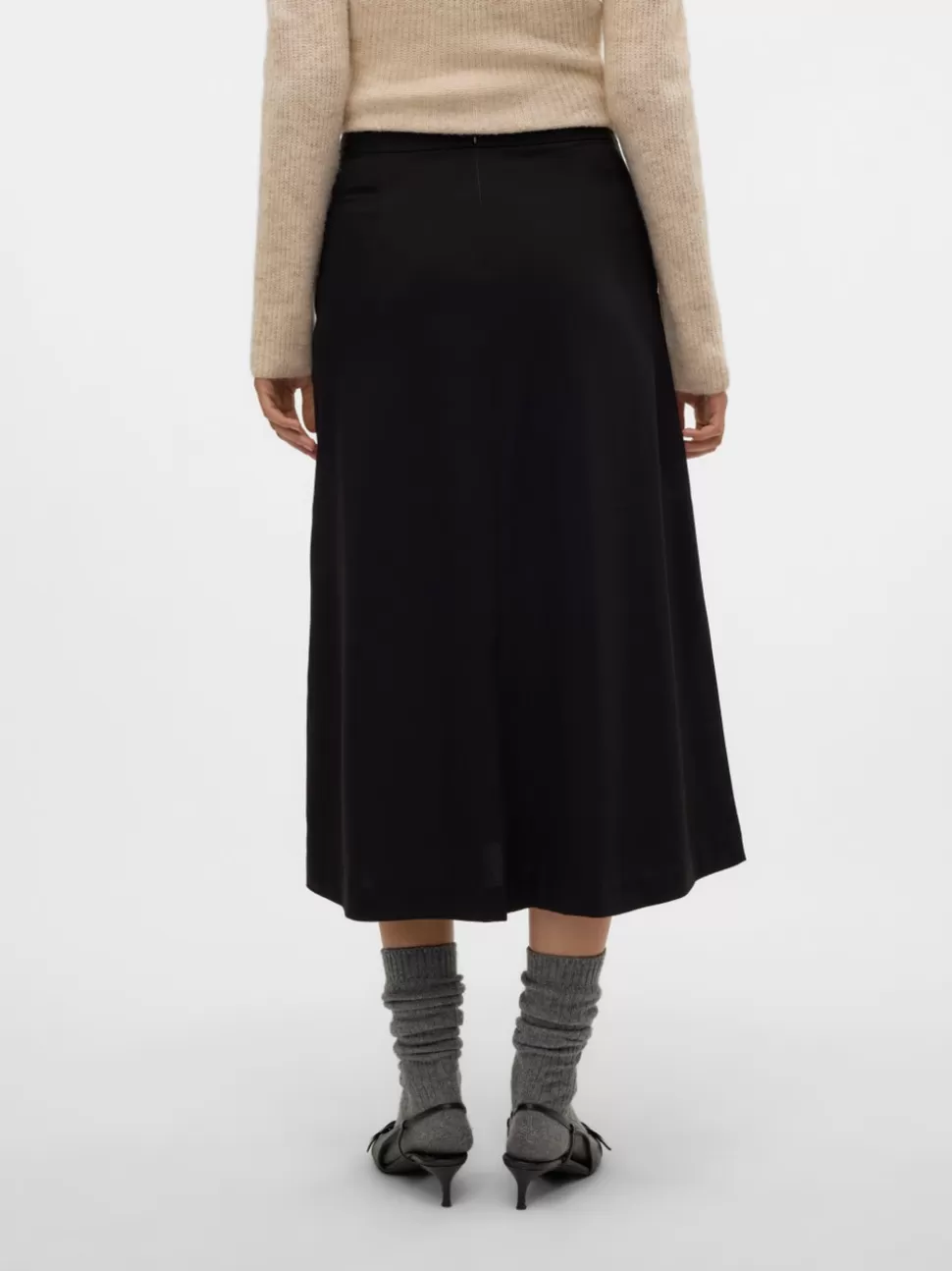 Kjolar^VERO MODA VMBABETTE Normal Midja Midikjol Black
