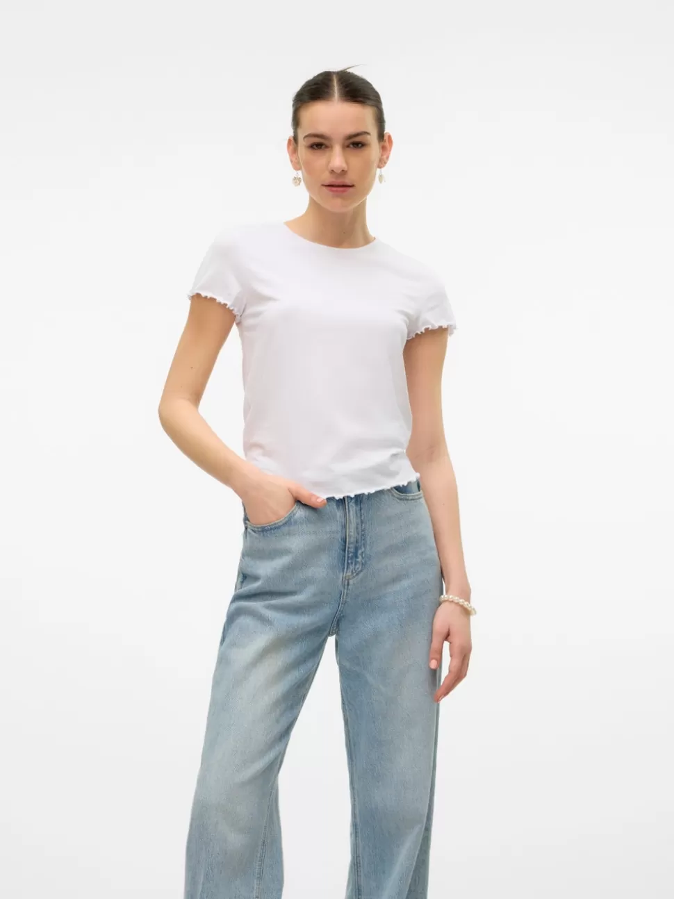 Basics | Toppar^VERO MODA VMBARBARA T-shirt Bright White