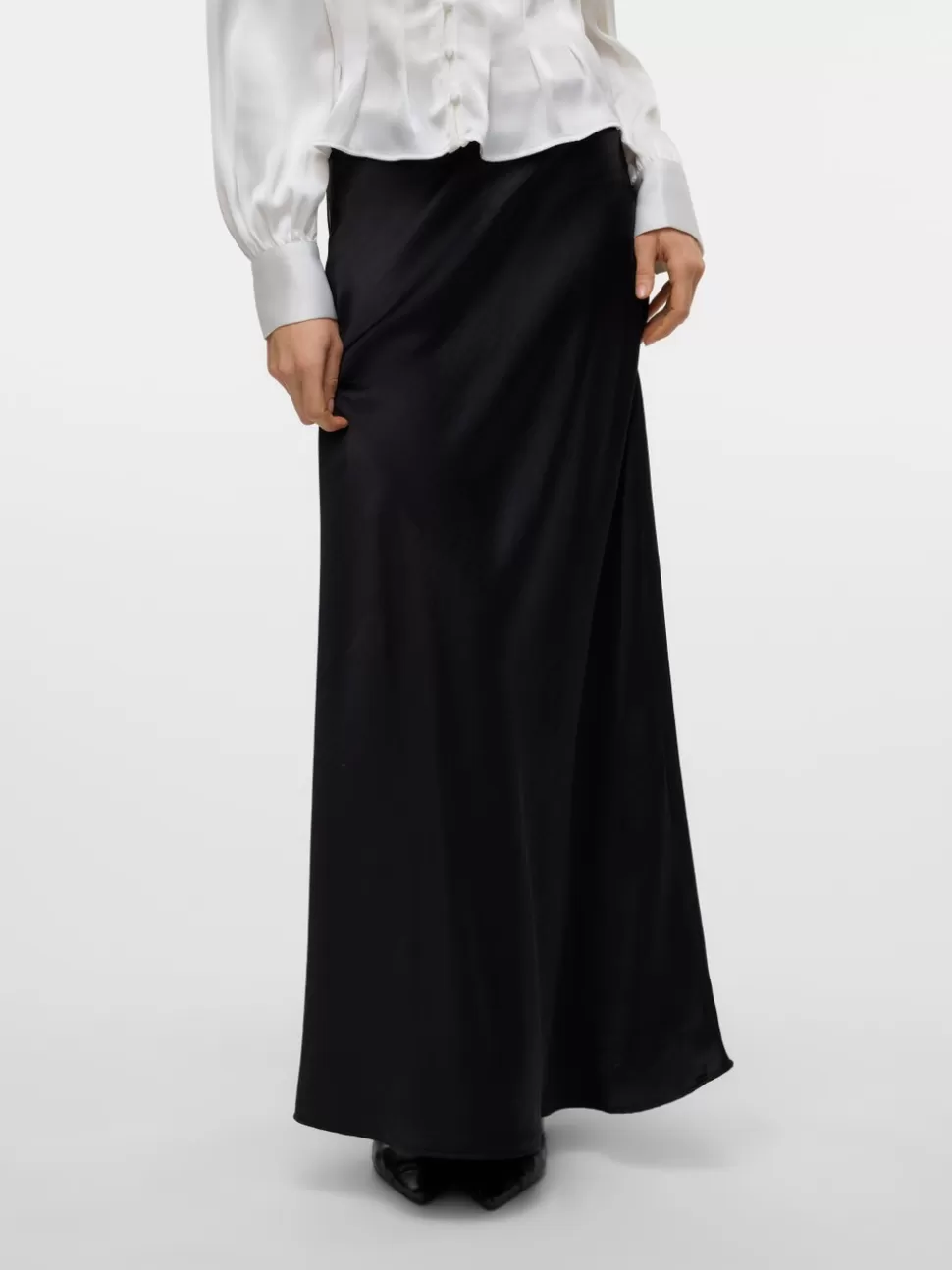 Kjolar^VERO MODA VMBEA Hög Midja Lång Kjol Black