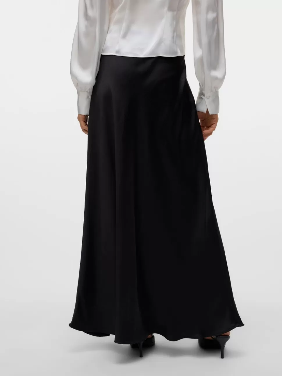 Kjolar^VERO MODA VMBEA Hög Midja Lång Kjol Black