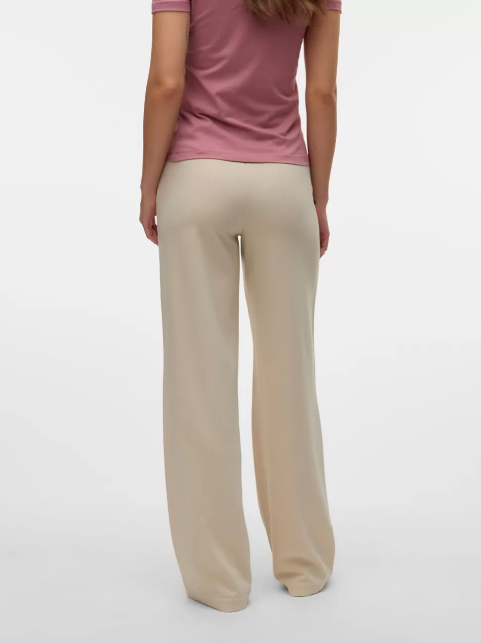 Byxor^VERO MODA VMBECKY Hög Midja Byxor Pumice Stone