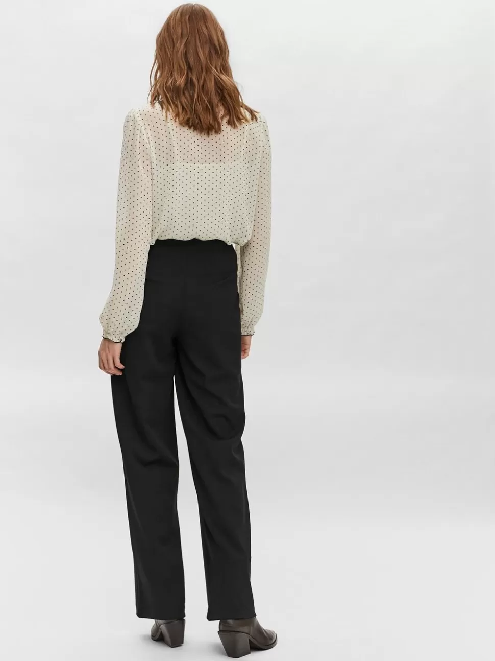Byxor^VERO MODA VMBECKY Hög Midja Byxor Black
