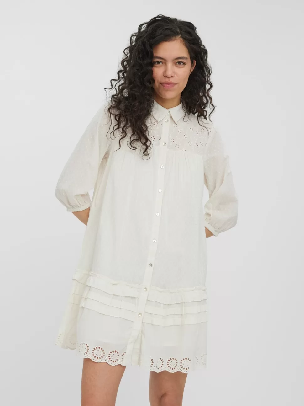 Klänningar^VERO MODA VMBELLA Kort Klänning Birch