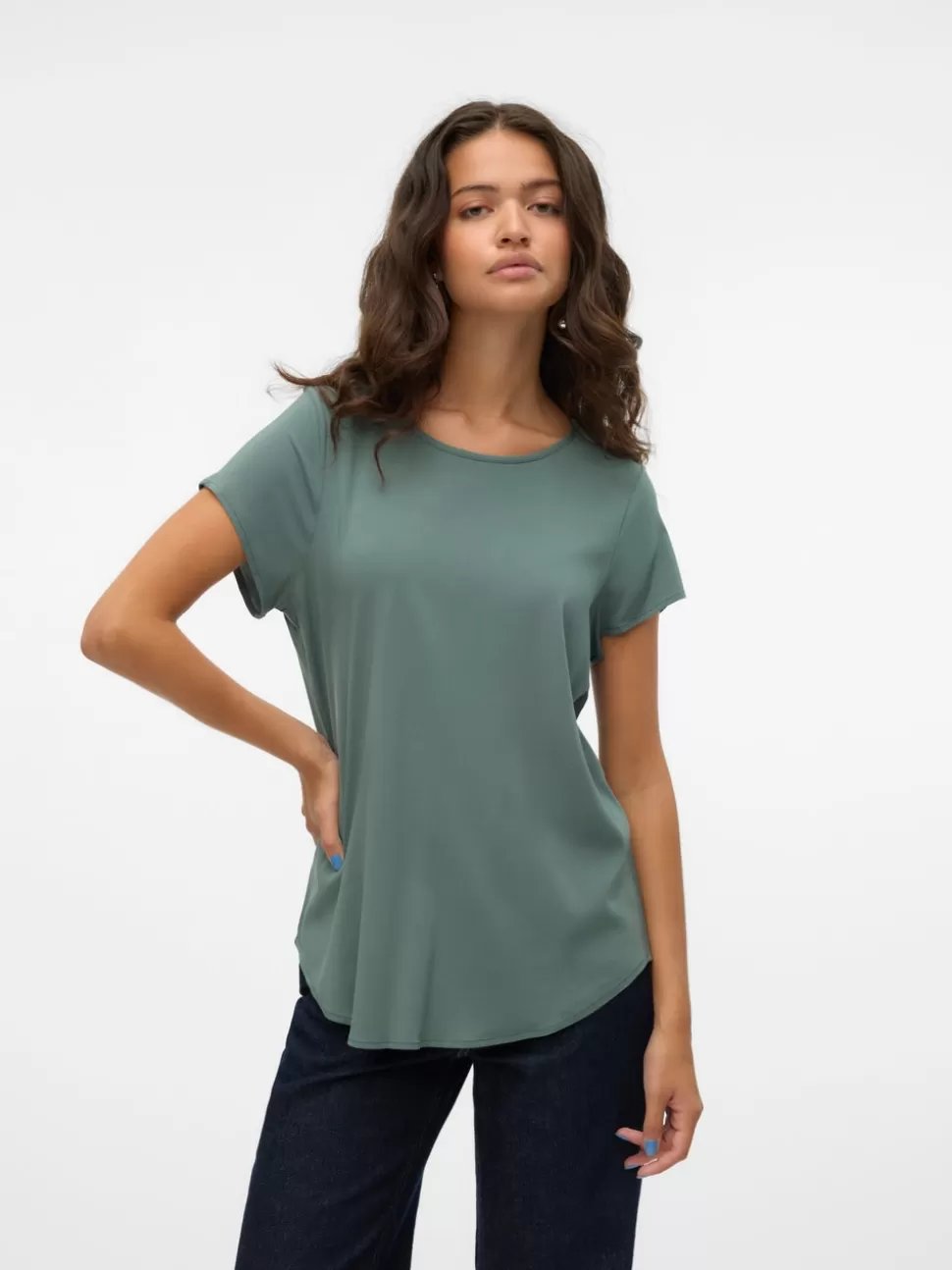Toppar^VERO MODA VMBELLA Topp Dark Forest