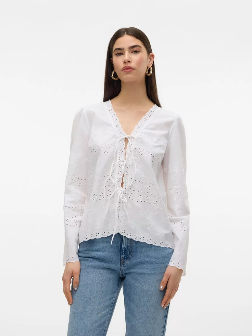 Toppar^VERO MODA VMBELLA Topp Bright White