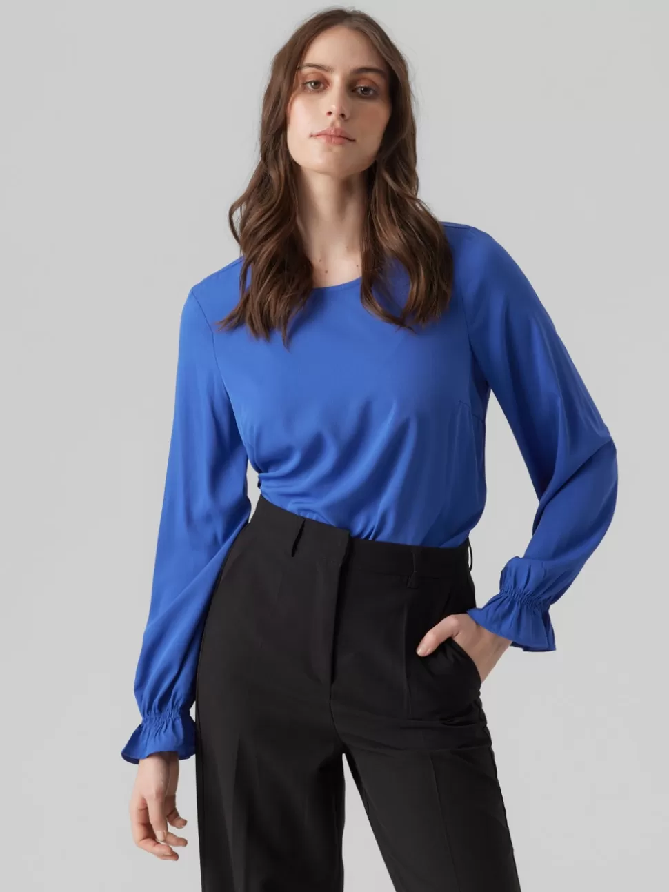 Toppar^VERO MODA VMBIRD Topp Beaucoup Blue