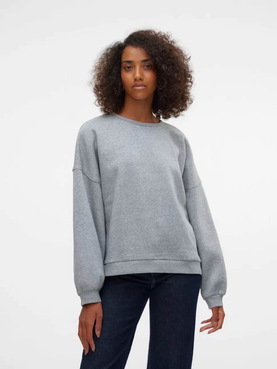 Sweatshirts | Hemmakläder^VERO MODA VMBITTE Sweatshirt Light Grey Melange