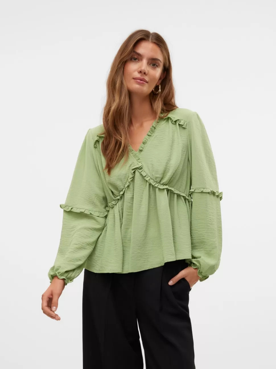 Toppar^VERO MODA VMBIZZY Topp Forest Shade