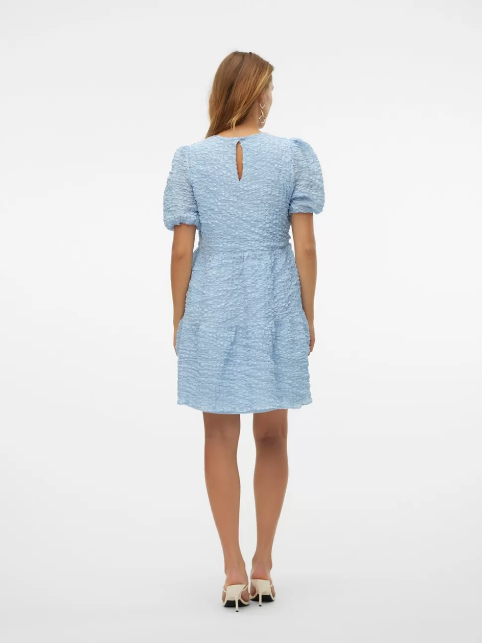 Klänningar^VERO MODA VMBOA Kort Klänning Cashmere Blue