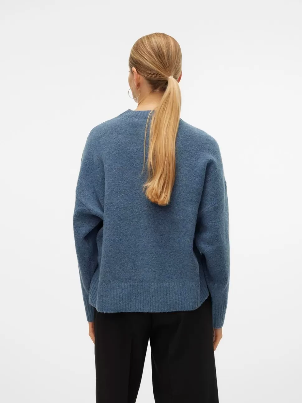 Stickat^VERO MODA VMBOOM Pullover China Blue
