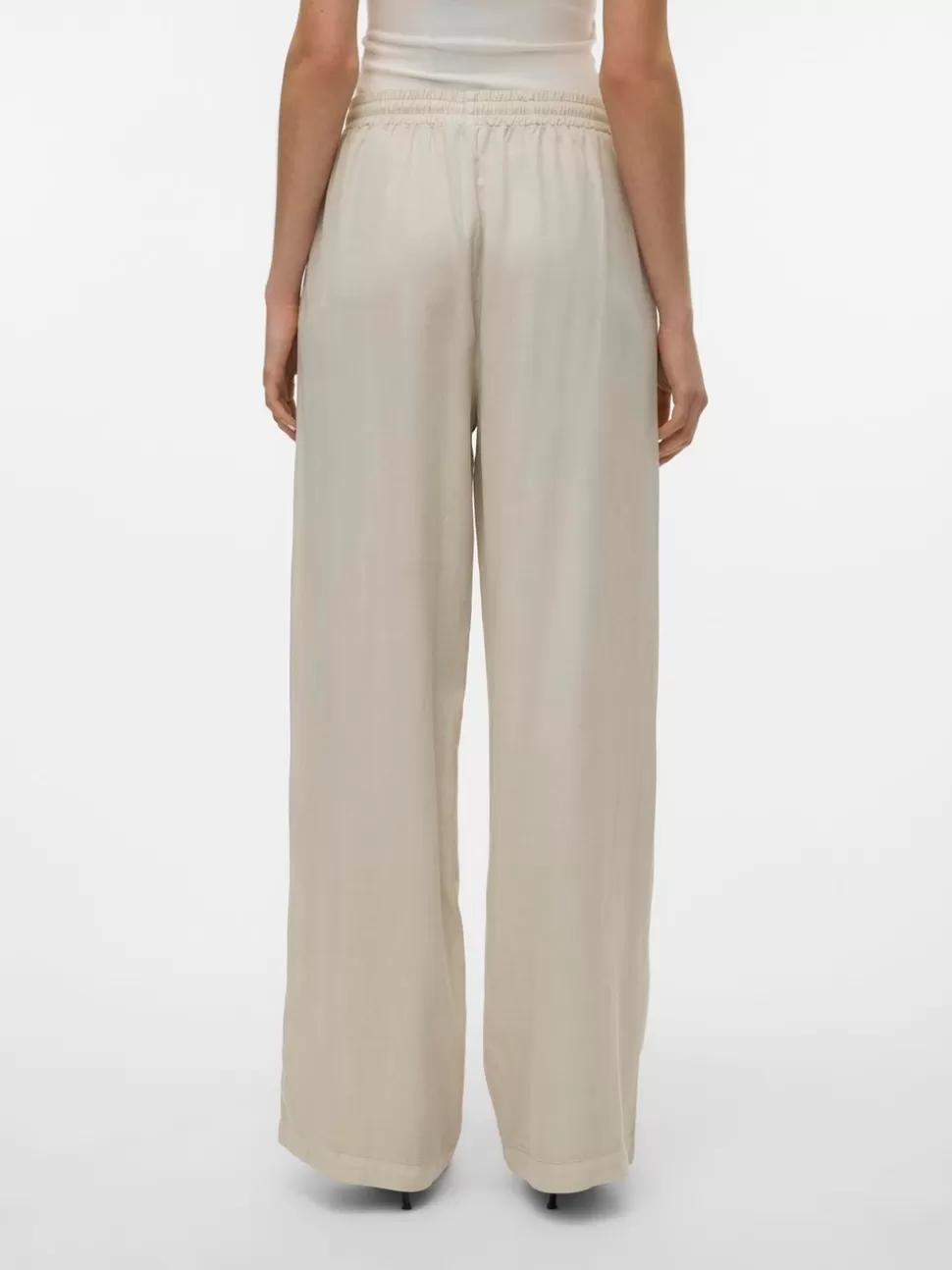 Byxor^VERO MODA VMBREE Hög Midja Byxor Silver Lining