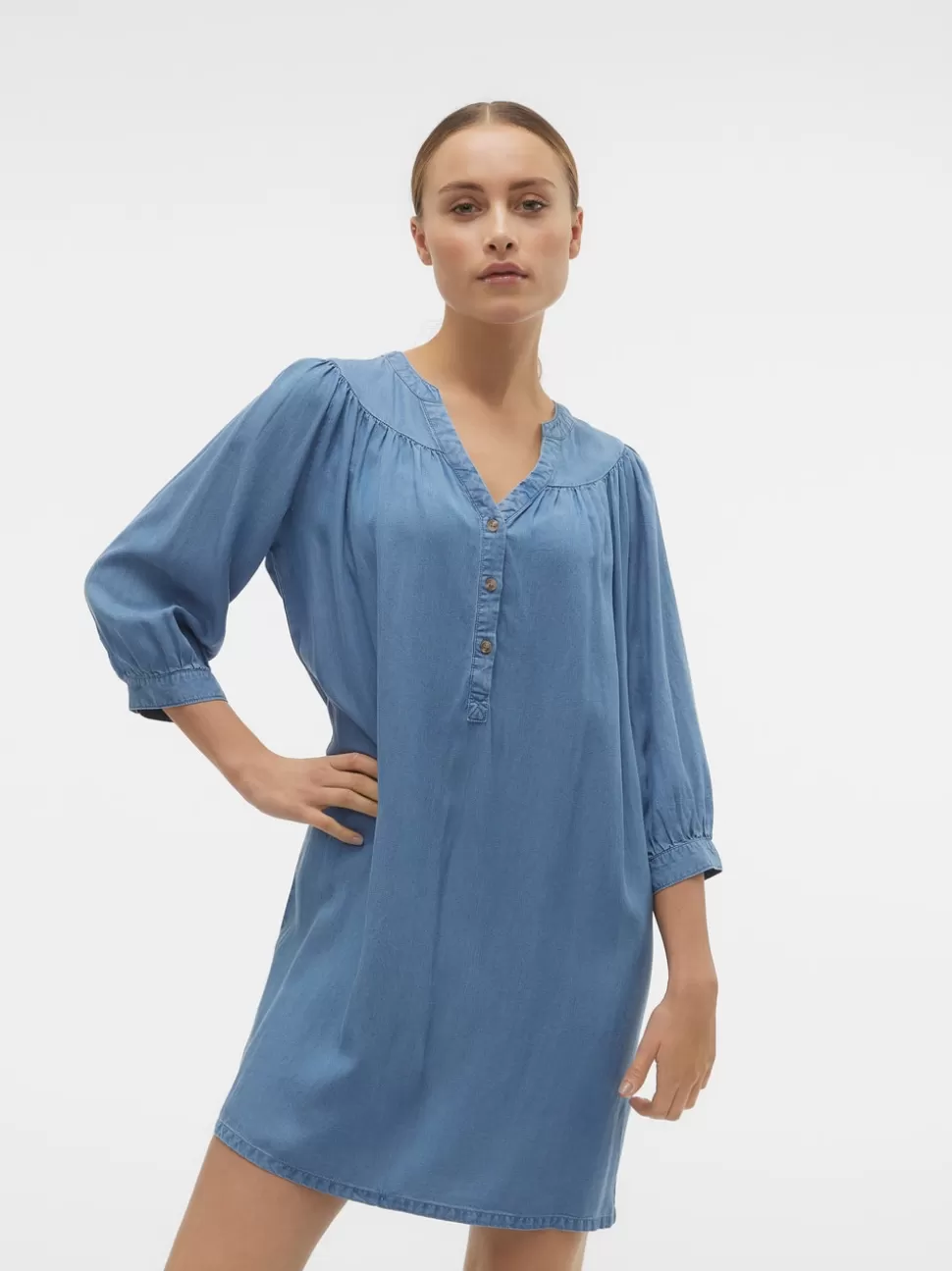 Klänningar | Toppar^VERO MODA VMBREE Kort Klänning Medium Blue Denim