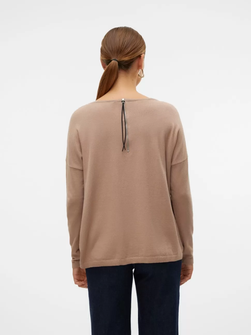 Stickat | Toppar^VERO MODA VMBREEZE Pullover Silver Mink