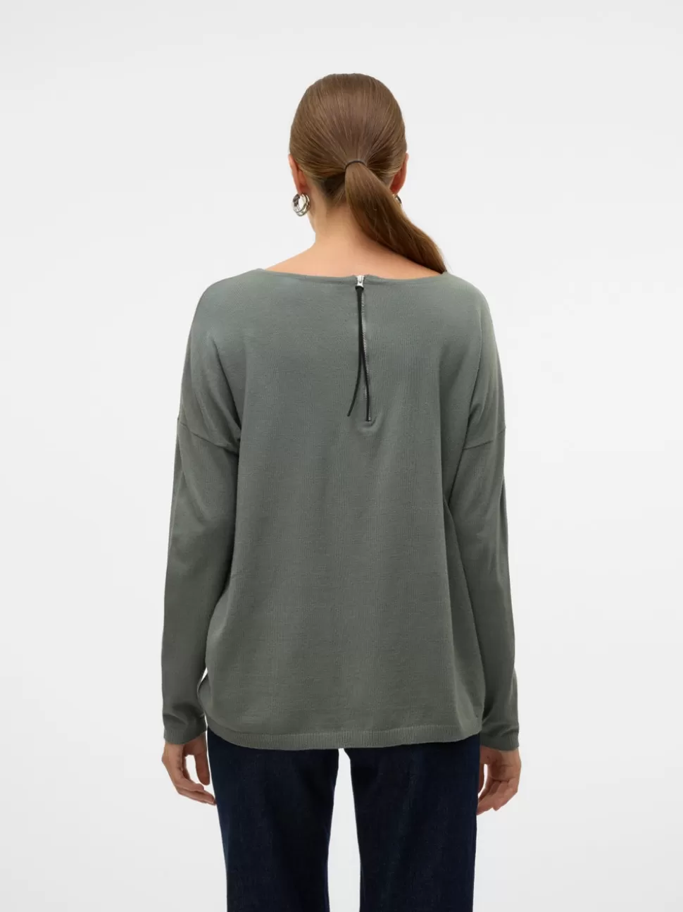 Stickat | Toppar^VERO MODA VMBREEZE Pullover Balsam Green