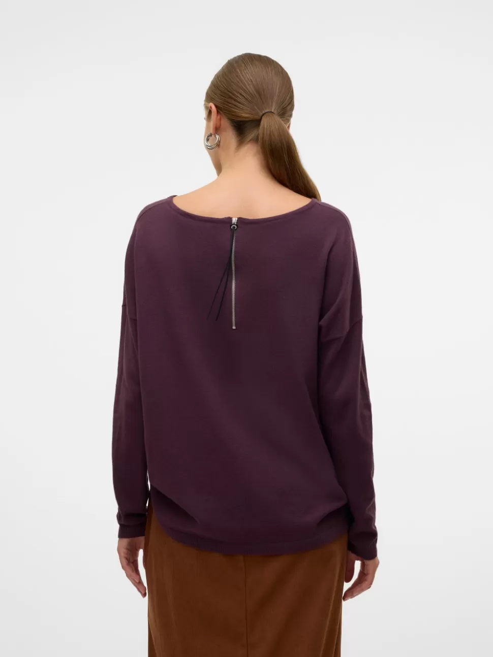 Stickat | Toppar^VERO MODA VMBREEZE Pullover Plum Perfect