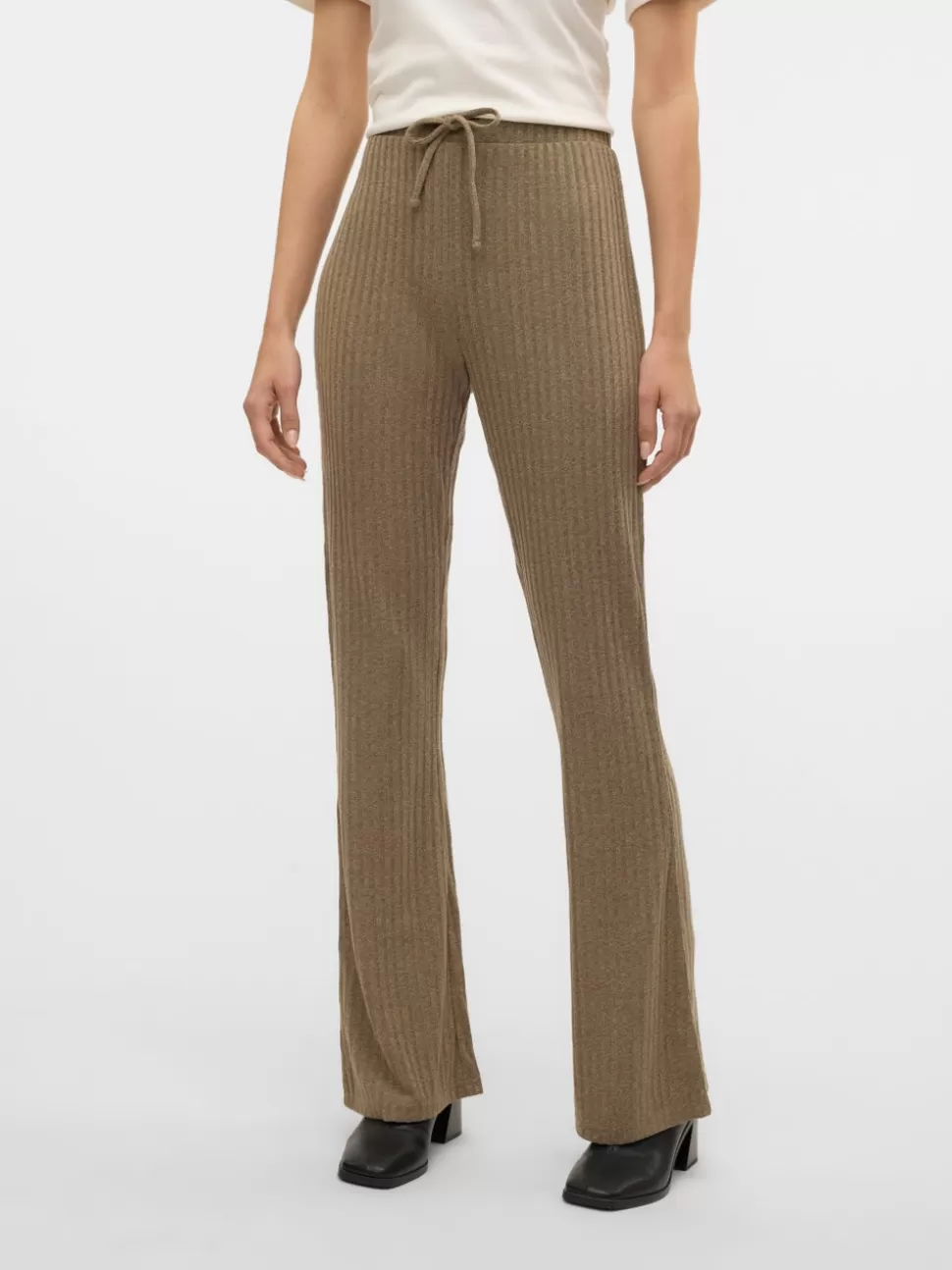 Byxor^VERO MODA VMBRITT Hög Midja Byxor Laurel Oak