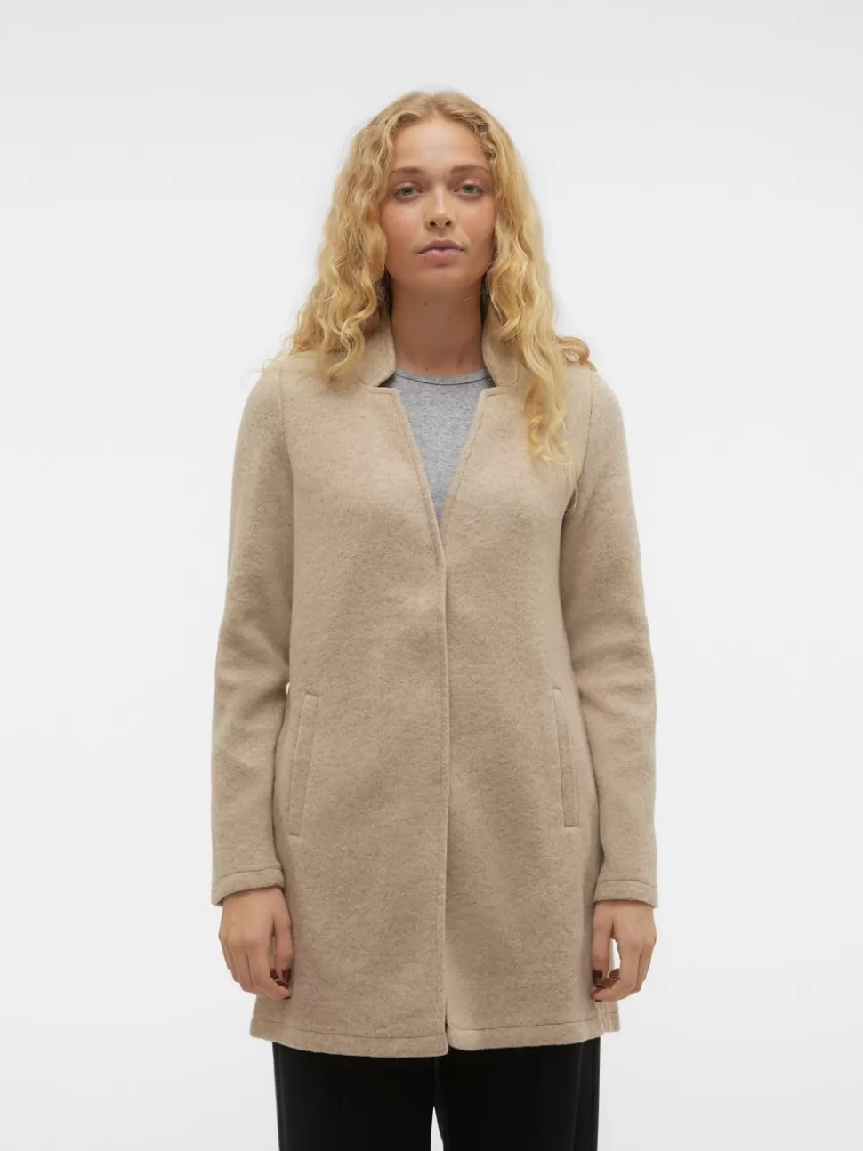 Jackor^VERO MODA VMBRUSHEDKATRINE Jacka Silver Mink