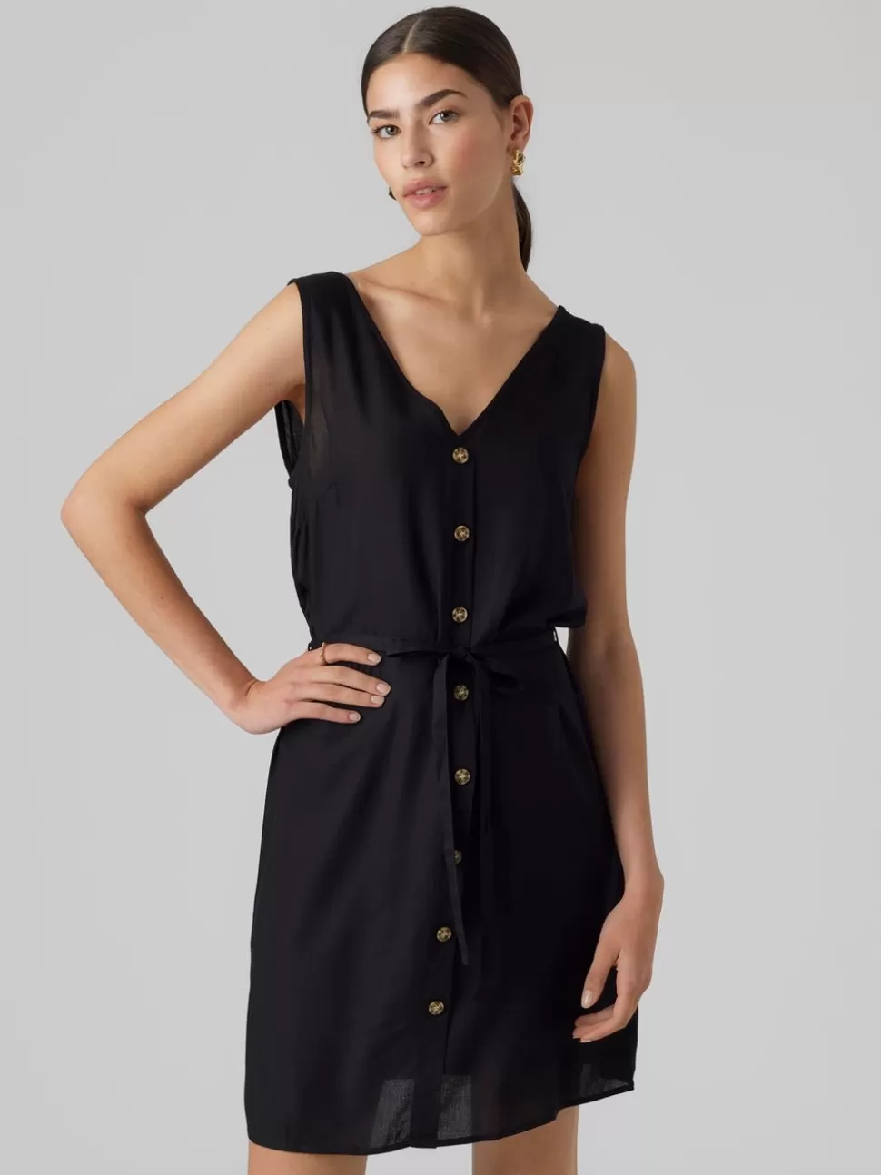 Klänningar^VERO MODA VMBUMPY Kort Klänning Black