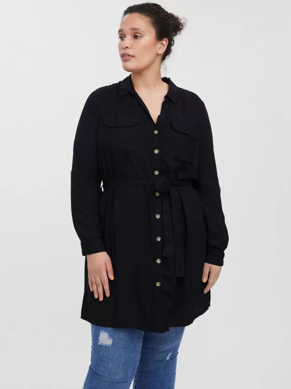 Klänningar^VERO MODA VMBUMPY Kort Klänning Black
