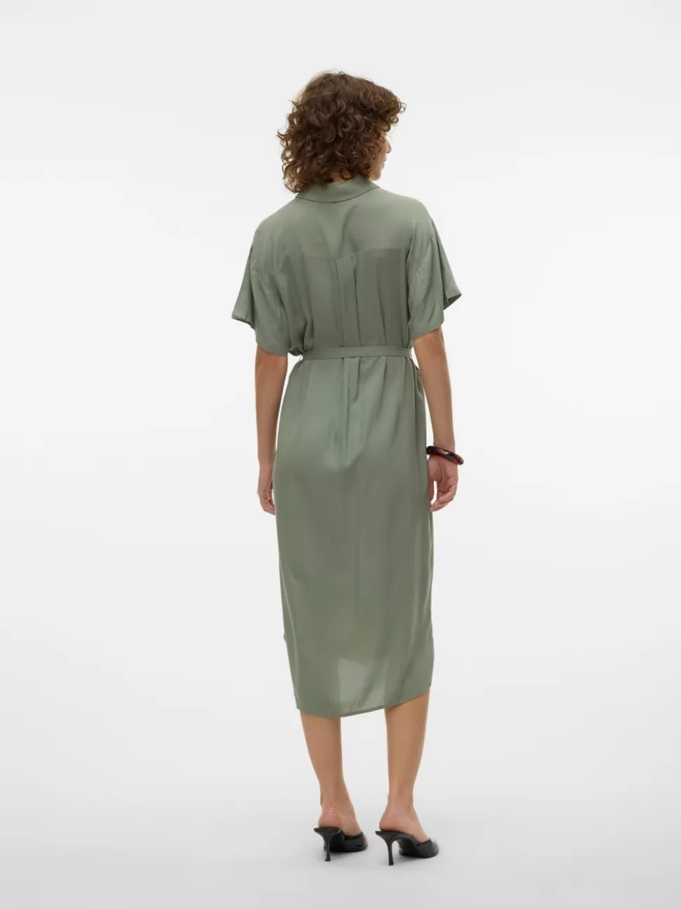 Klänningar | Basics^VERO MODA VMBUMPY Lång Klänning Hedge Green