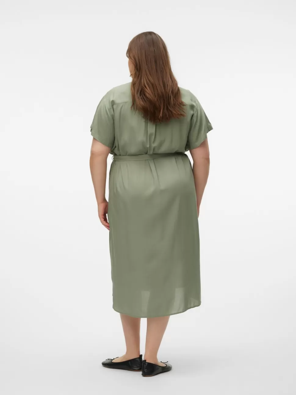 Klänningar^VERO MODA VMBUMPY Lång Klänning Hedge Green